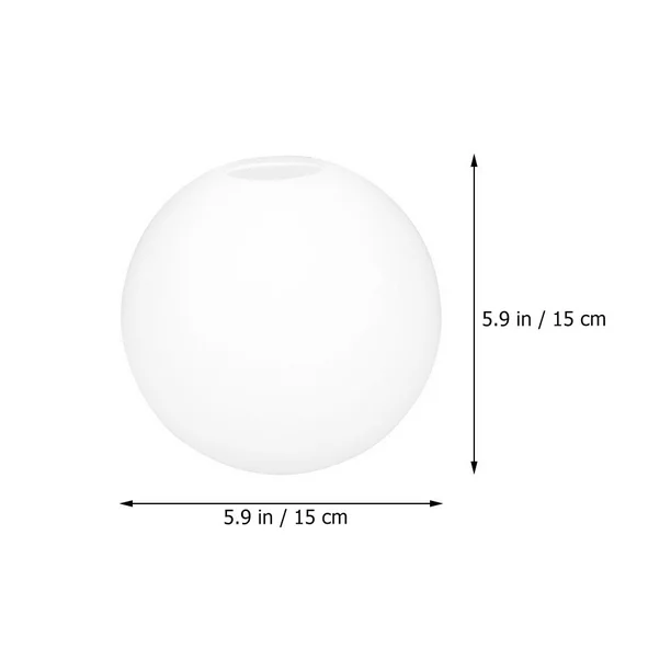 Mouth Blown Round Frosted Matte Opal White Glass Globe Lamp Shades Lighting Shade Fixture Cover