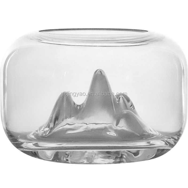 Handblown Eco-friendly Clear Decorative Glass Fish Bowl