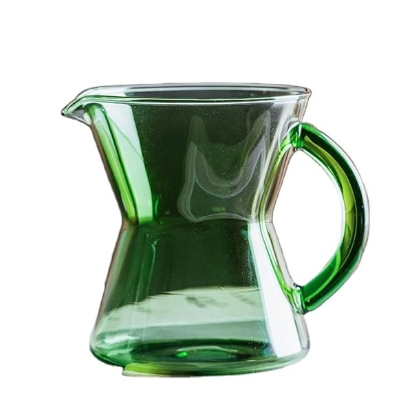 Wholesale Customized Colored Borosilicate Glass Pour Over Drip Coffee Teapot Coffee Pot