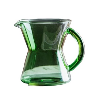 Wholesale Customized Colored Borosilicate Glass Pour Over Drip Coffee Teapot Coffee Pot