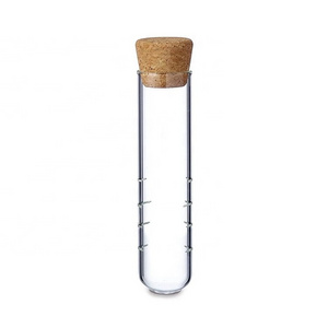 Wholesale Heat Resistant Borosilicate Glass Tube Tea Infuser with Cork Lid