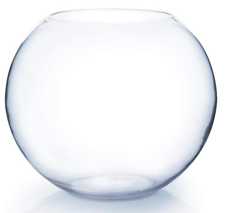 Custom Made Clear Round Bubble Vase Jar, Floral Planter Terrarium  Borosilicate Glass Ball Vase