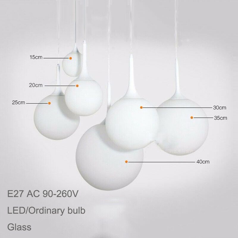 Modern Opal Matte Milk White Frosted Globe Glass Shade Pendant Lamp Shade Lights Fixture for Ceiling Lighting