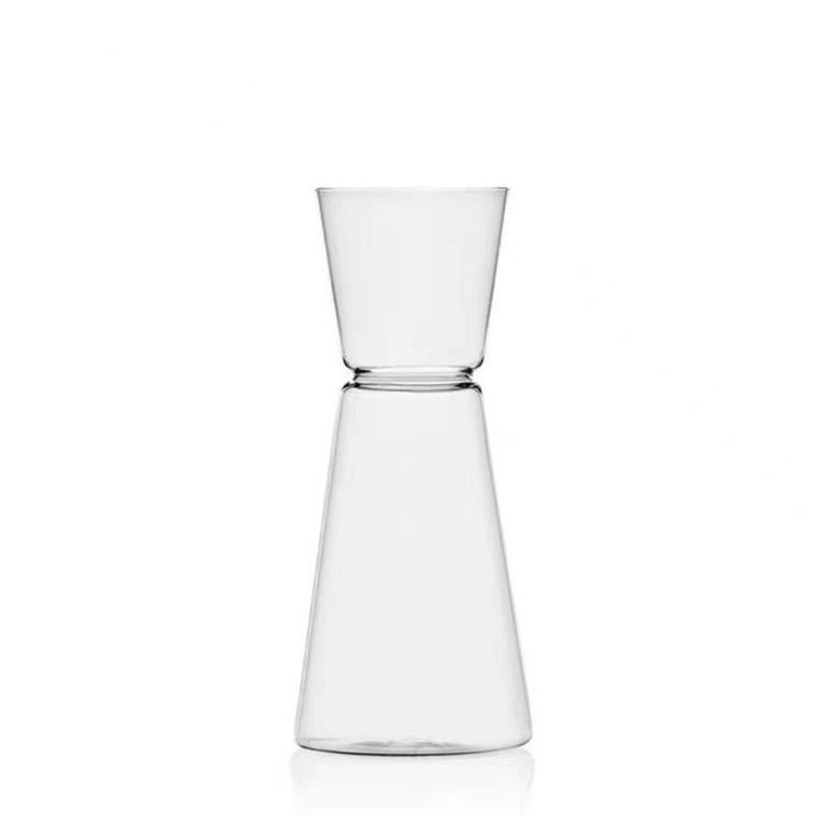 Handblown Heat Resistant Borosilicate Colored Glass Milk Water Coffee Carafes for sale