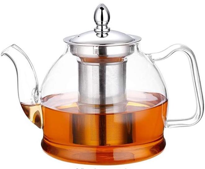 Wholesale Customized Glass Teapot with Removable Infuser Stovetop Safe Tea Kettle Blooming and Loose Leaf Tea Maker