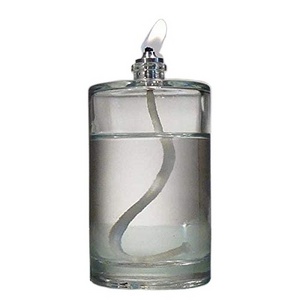 Customized Refillable Glass Liquid Candle Replacement for Liquid Paraffin Disposable Fuel Cell Oil Lamp