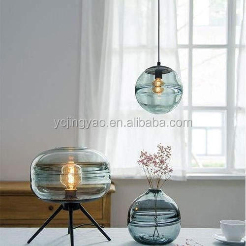 E27 Industrial Handblown Glass Globe Lampshade Pendant Light Fixtures Lighting