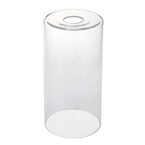 OEM Clear Heat Resistant Borosilicate Glass Cylinder Shade Accessory Glass Lamp Fixture Shade Replacement Glass Piece