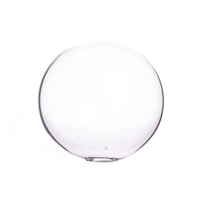 Replacement Clear Ribbed Hollow Glass Orb Globe Sphere Lamp Cover Ball Light Shade for Light Fixture