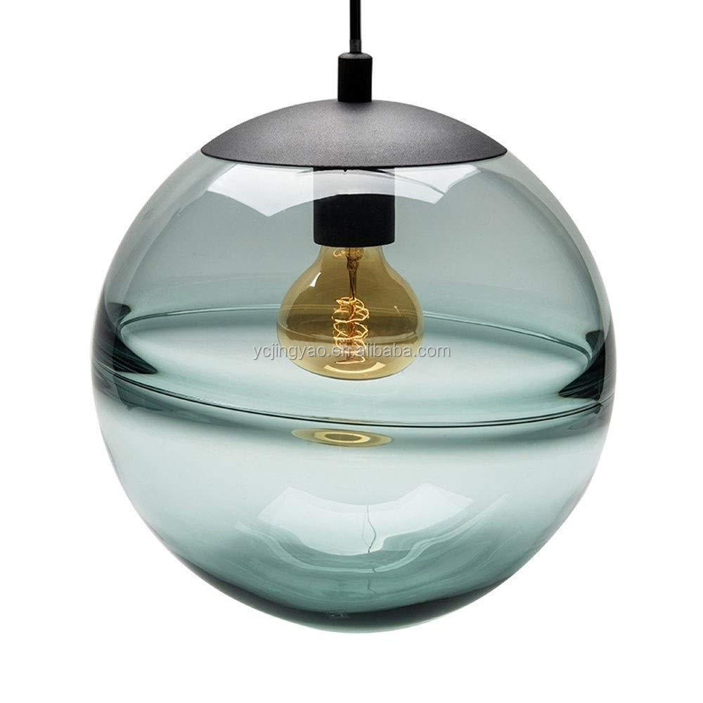 E27 Industrial Handblown Glass Globe Lampshade Pendant Light Fixtures Lighting