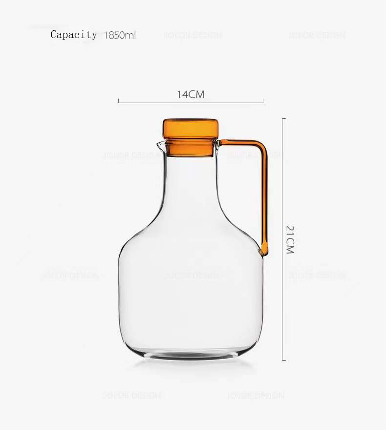 Custom Made Heat-resistant Modern Simple Style Environmental Friendly Glass Cold Kettle Glass Tea Pot