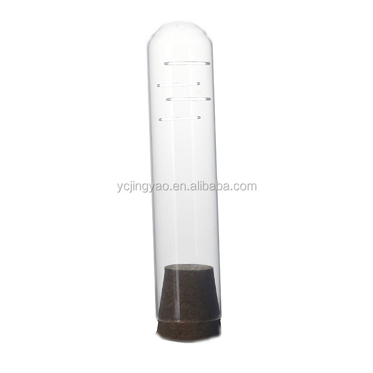 Wholesale Heat Resistant Borosilicate Glass Tube Tea Infuser with Cork Lid