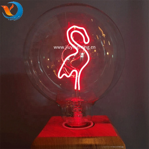 Spiral LED Filament Bulb G125 Vintage Love Heart Letter Text Decoration Bulb Light Room Decor Colorful Edison Bulb