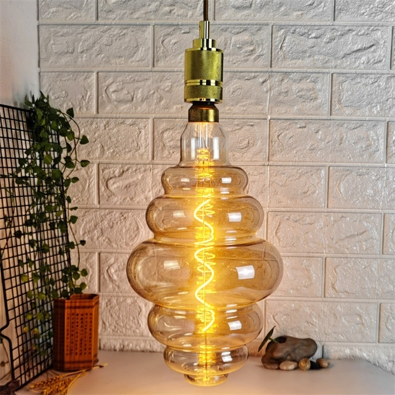 E27 E26 Giant Vintage Led Light Bulb Filament Modern Led Flexible Filament Bulb Atmosphere Table Lamp For Home Decoration