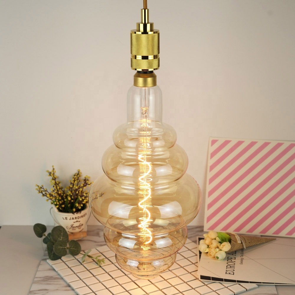 E27 E26 Giant Vintage Led Light Bulb Filament Modern Led Flexible Filament Bulb Atmosphere Table Lamp For Home Decoration