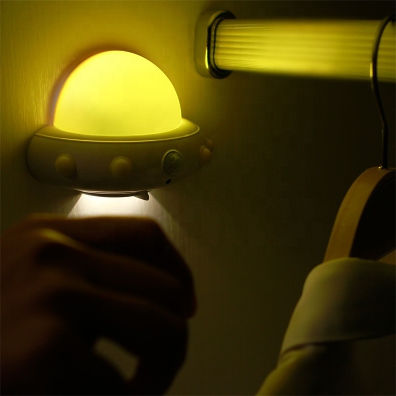 LED Closet Light Motion Activated Cordless Under Cabinet Motion Sensor Light UFO Night Light