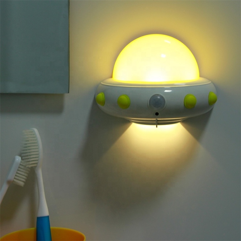 LED Closet Light Motion Activated Cordless Under Cabinet Motion Sensor Light UFO Night Light