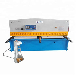 Latest design plate hydraulic swing beam QC12Y-4X2500 shearing machine