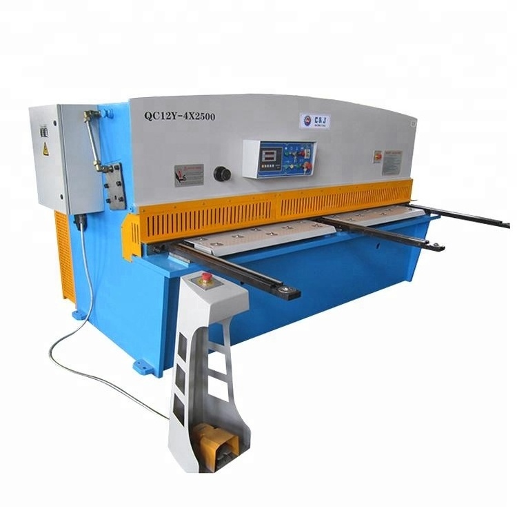 Latest design plate hydraulic swing beam QC12Y-4X2500 shearing machine