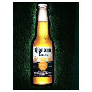 Custom Made Acrylic Fancy Light Up Signs Slim Led Advertising Light Boxes For Drinks Beer Bottle Logo