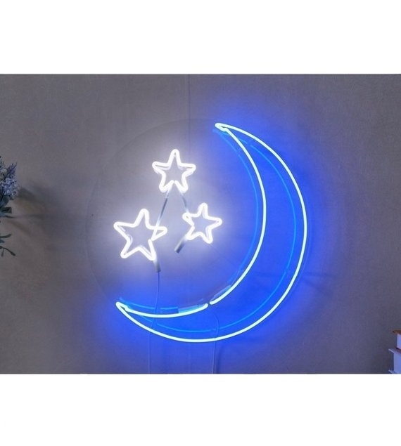 Popular Decor Moon Shape Neon Sign Making Equipment Acrylic Neon Sign Light