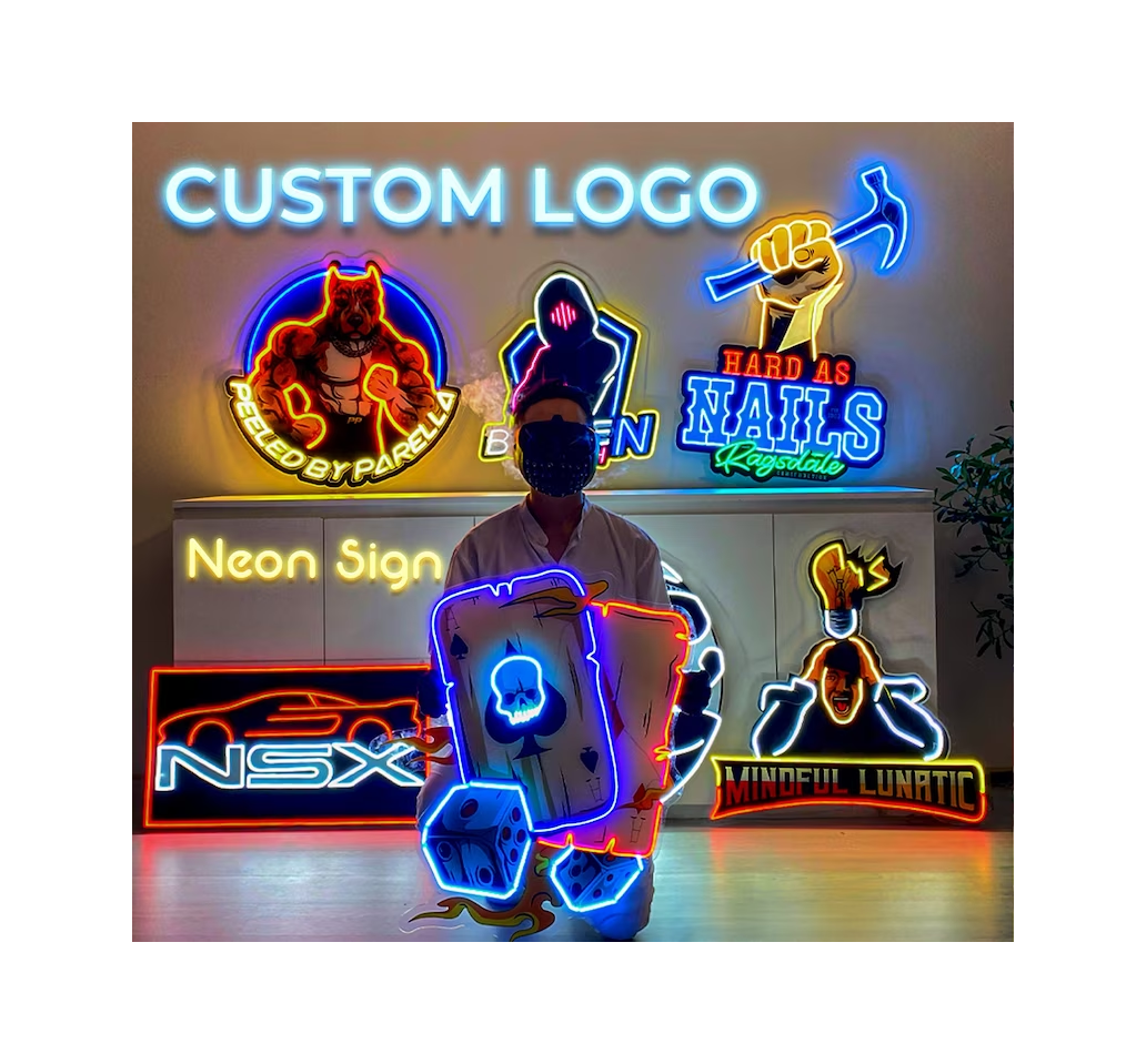 Manufacturer New Design Customized Party Birthday Wedding Shop Bar Sign Neon Sign Acrylic 12v Led Neon Sign Board