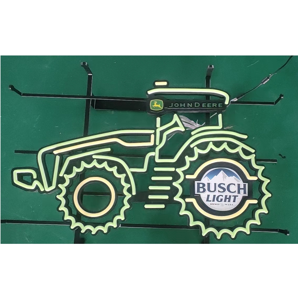 Factory Direct Wholesale Led neon tractor design advertising beer logo Signs