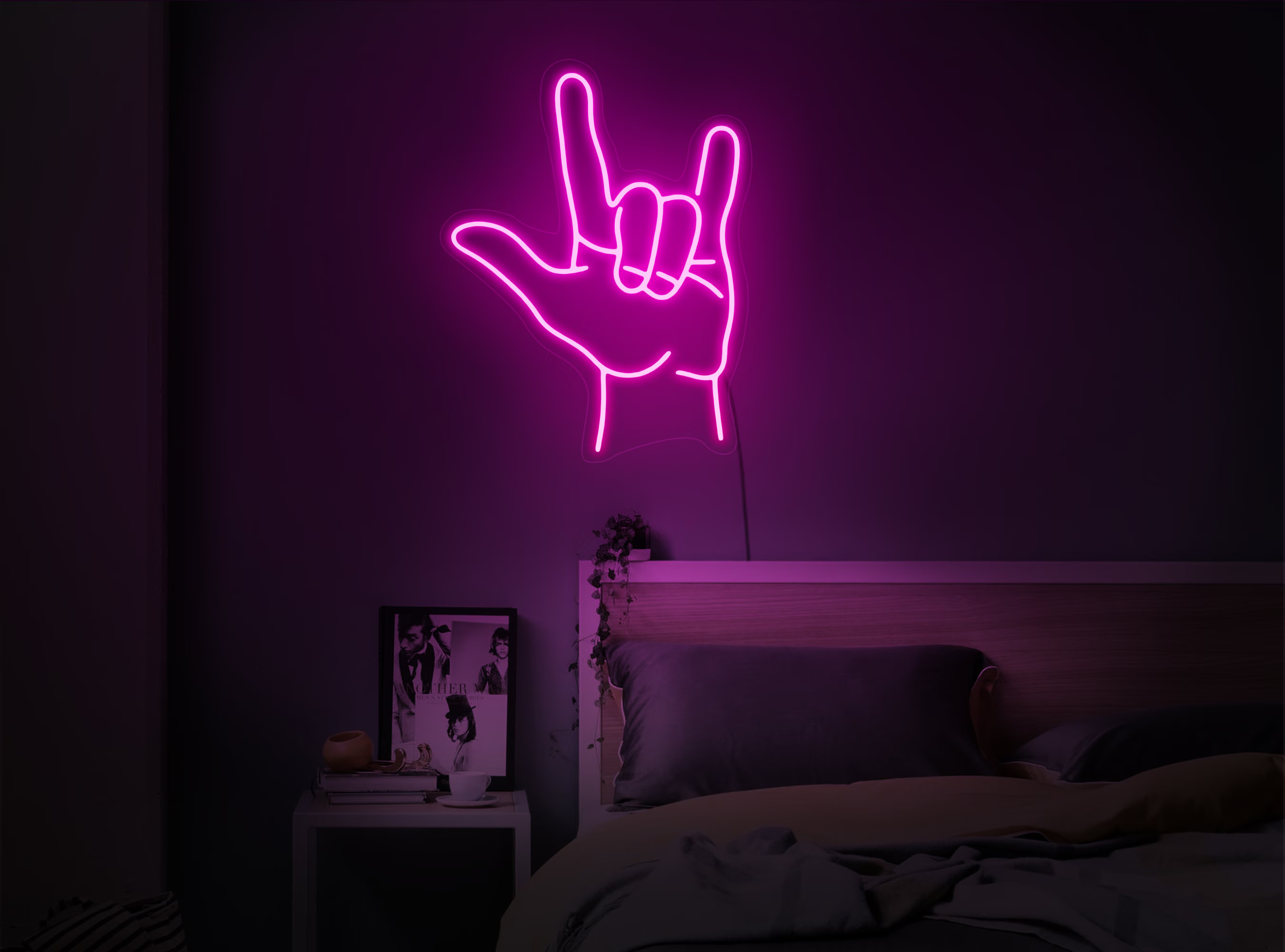 Factory Custom Led Signage Lighting Wall Art 3d Sign Uv Printing Neon Light Creative Led Neon Light