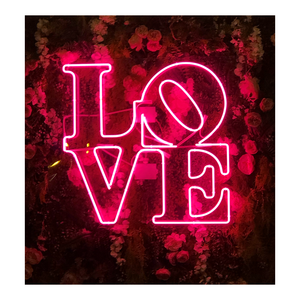 Wholesale Custom Logo Wedding Love Acrylic Neon Light Sign Custom Led Flex Neon Signs