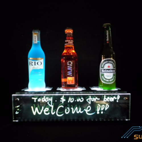 Acrylic Cylinder Super Beer Brand High Quality Bulk Supply Led Bottle Glorifier Display