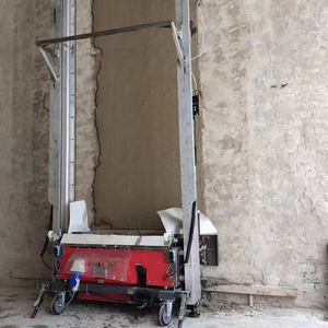 1000 m2/8h Automatic Cement Rendering Machine Wall Plastering Robot Render Machine For Sale