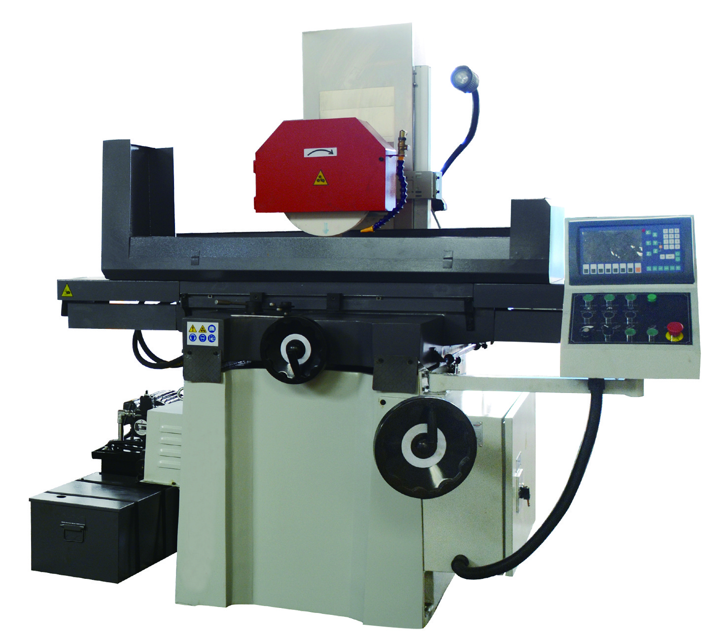 Semi-Auto Hydraulic Surface Grinder M1224AHR Rapid Lifting Horizontal Surface Grinding Machine Saddle Type Table Size 600*300mm