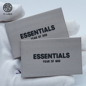 Custom label embossed garment patches soft silicone label custom rubber logo labels for clothing