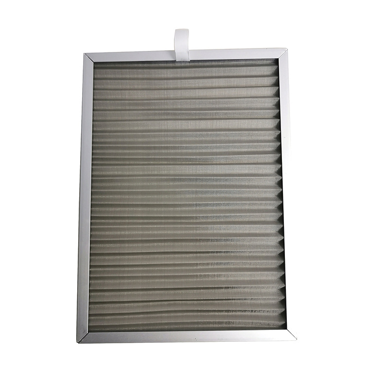 All metal mesh filter with aluminum frame washable pre filter material catch large dusty with Wire Mesh