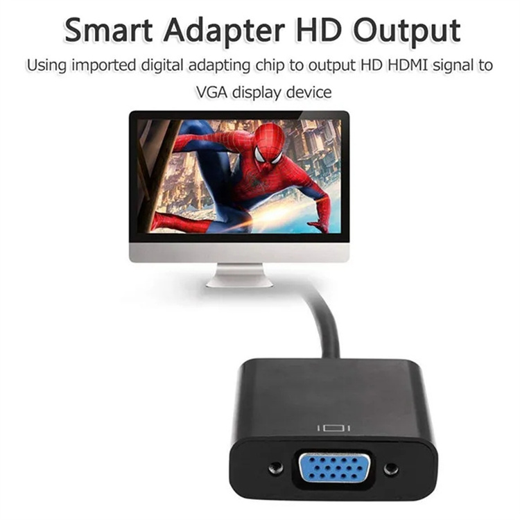 1080P HDTV to VGA Adapter Digital to Analog Converter Cable For Xbox PS4 PC Laptop TV Box to Projector Displayer HDTV