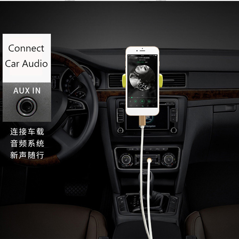 AUX Cable For Jack Converter Audio Adapter For Samsung A52 Xiaomi Mi 11 Huawei P30 Pro Headphones Car Audio Cord Line Wire