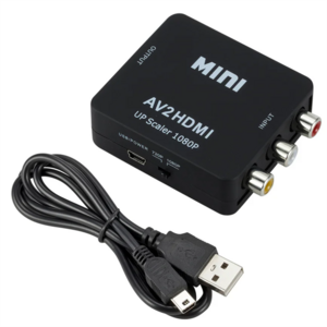 AV/RCA CVBS to HDTV 1080P Video Converter MINI AV2HD Adapter Converter Box For HDTV Projector Set top box DVD