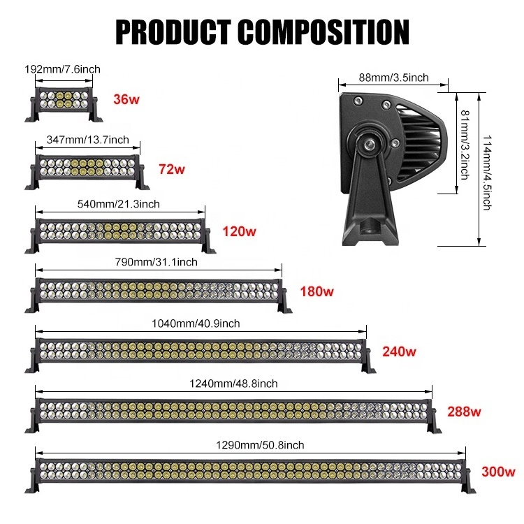 baja designs led work light bar