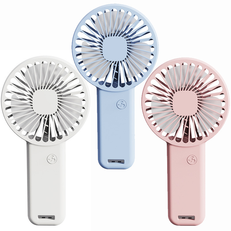 Logo customizable New cross-border small fan usb charging Handheld Dormitory Desktop Quiet portable fan