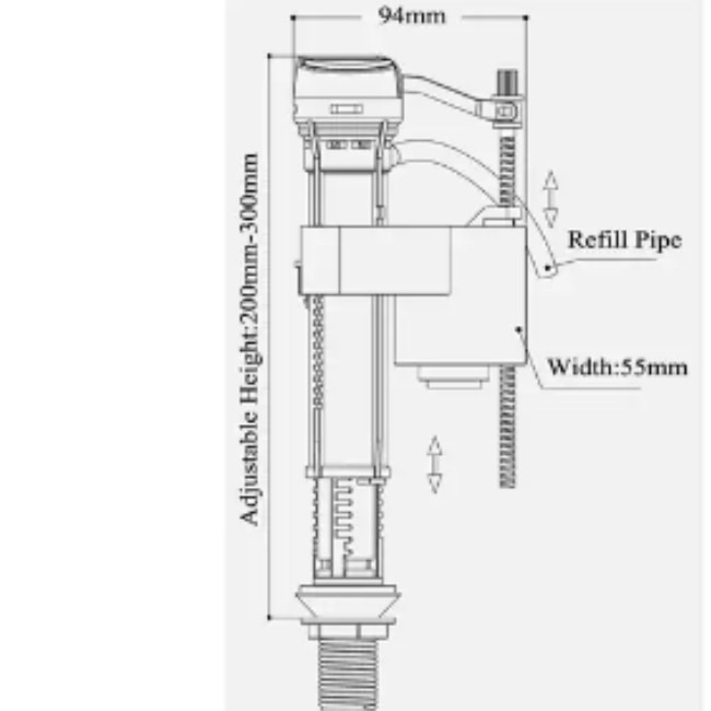 High quality toilet water tank cistern fill valves