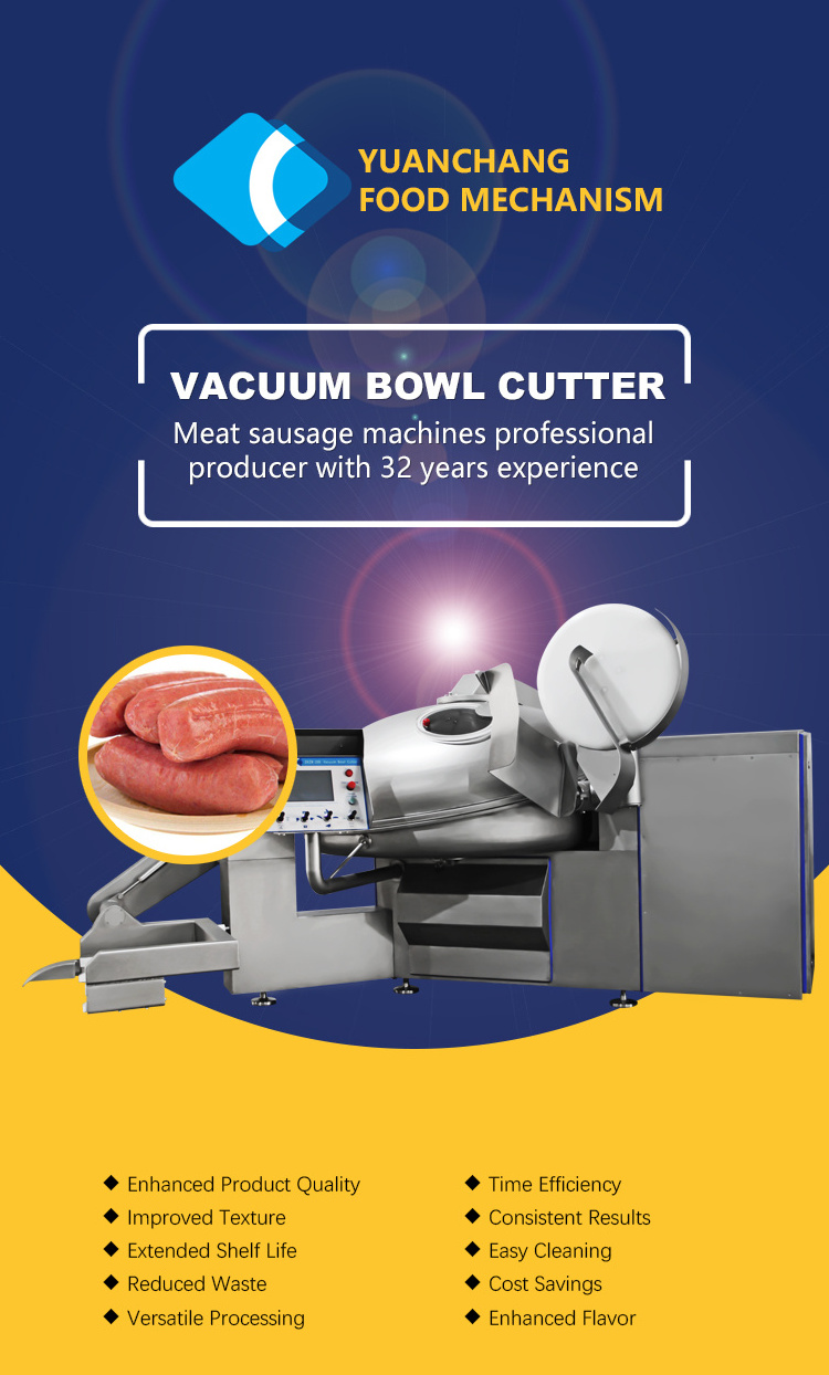 125L Vacuum Bowl Chopper High Production Food Grinder Vacuum Meat Bowl Cutter Pampered Chef Meat Masher