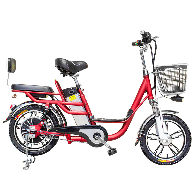 16 inch Yilan Princess Integrated Wheel 350W Brushless Gearless Motor Lithium Battery Electric Bicycle