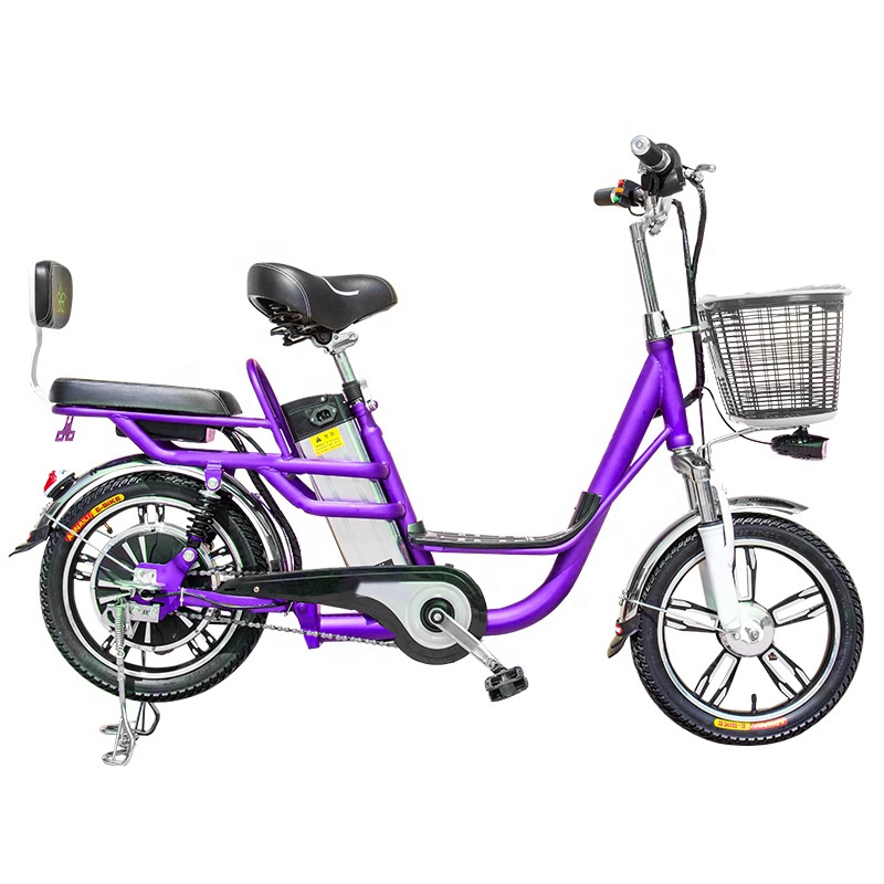 16 inch Yilan Princess Integrated Wheel 350W Brushless Gearless Motor Lithium Battery Electric Bicycle