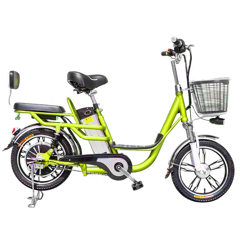 16 inch Yilan Princess Integrated Wheel 350W Brushless Gearless Motor Lithium Battery Electric Bicycle