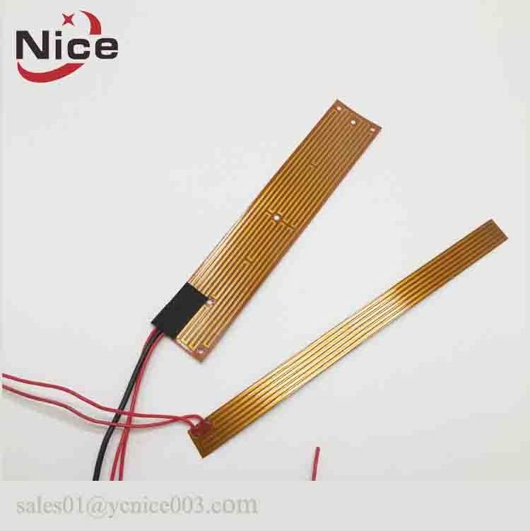 12v strip polyimide thin film kapton foil heater 300mm