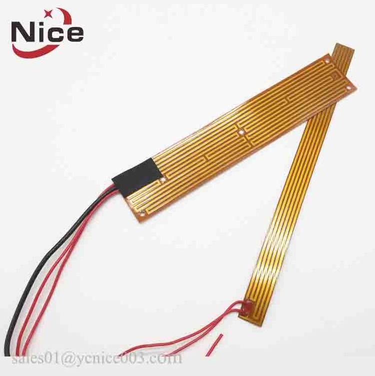 12v strip polyimide thin film kapton foil heater 300mm