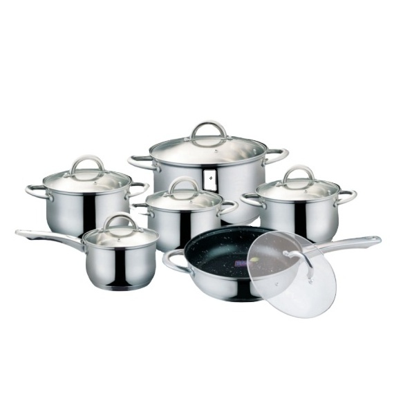 High quality cook ware house Stainless steel casserole cookware kitchen hotpot set for food pots and pans