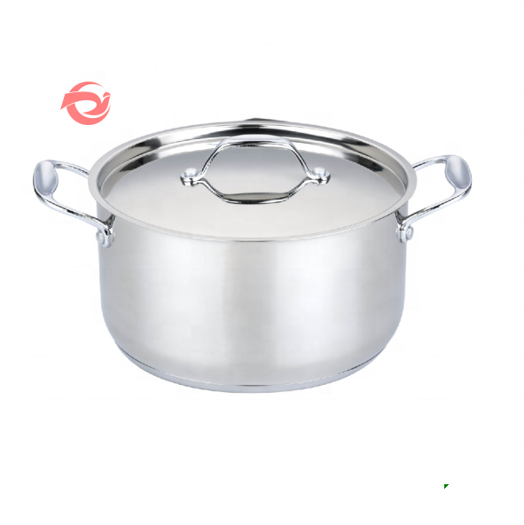 Hot Selling  Cooking Pot Set Stainless Steel Pot Cookware Set with steel cover