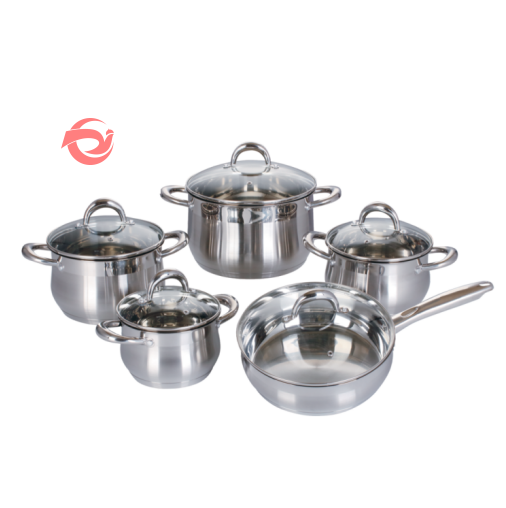 High quality cook ware house Stainless steel casserole cookware kitchen hotpot set for food pots and pans