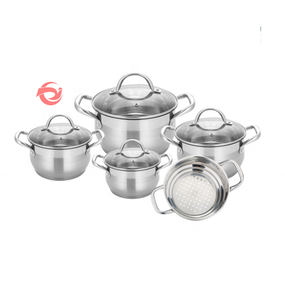 High quality cook ware house Stainless steel casserole cookware kitchen hotpot set for food pots and pans